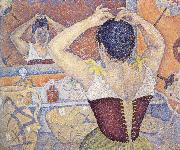 woman arranging her hair opus Paul Signac